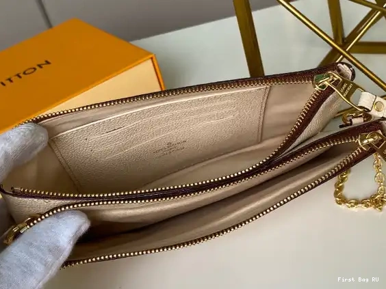 First bags ru reviews VUITTON POCHETTE LOUIS ZIP DOUBLE 0626